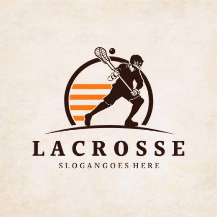 Brown Sports Lacrosse Vintage Logo