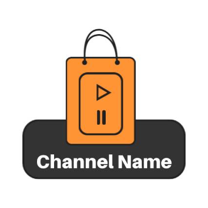 Shopping Bag YouTube Channel Logo