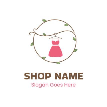 Froly Pink Floral Clothing Brand Logo