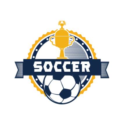 Golden Cup Soccer Sports Logo
