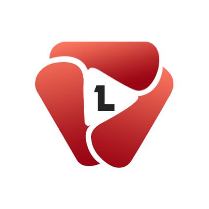 YouTube Channel Logo for Gradient Red Triangle