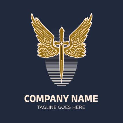 Royalty Wings Company Vintage Logo