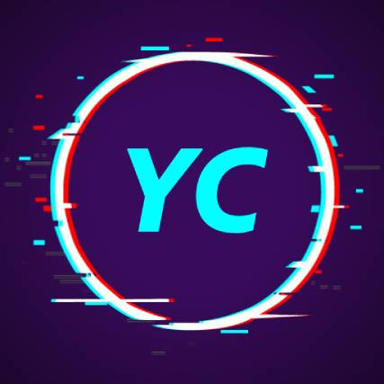 Neon Glitch Youtube Channel Logo