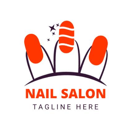 Minimalist Nail Salon Logo