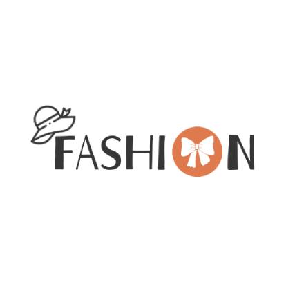Playful orange modern fashion logo