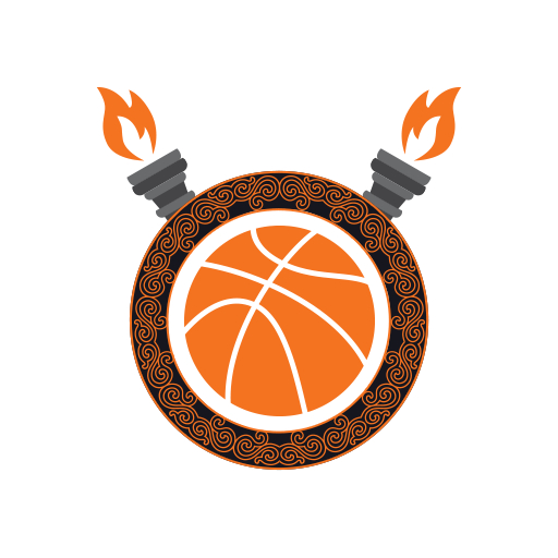 Browne and Orange Revival Basketball Logo