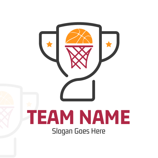 Modern Championship Basketball Logo