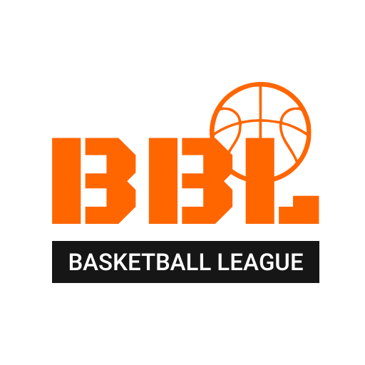 Soft Orange Custom Lettering Basketball Logo