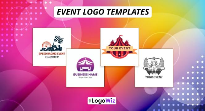 colorful event logo templates