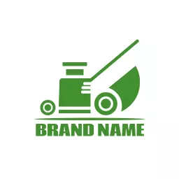 minimal sketch lawn care logo