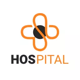 Modern loop icon hospital logo