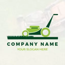 light green design lawn care logo