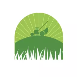 grass artwork lawn care logo template
