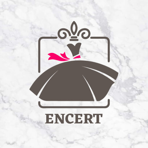 boho fashion with dress symbol boutique logo