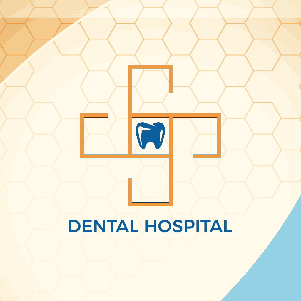 geometric dental clinic logo design template  featuring a tooth