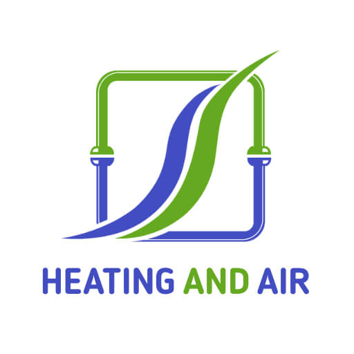 heating and air hvac logo design