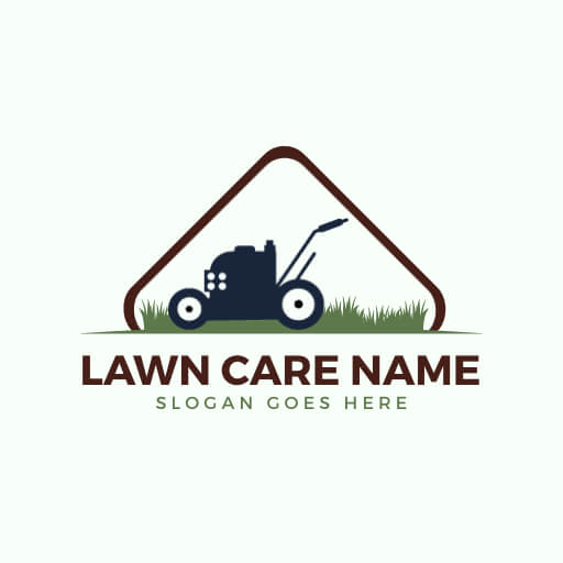 modern typography lawn care logo