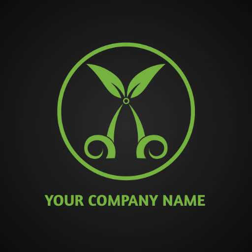 minimalist design lawn care logo