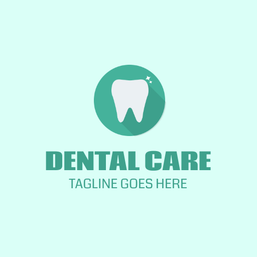 soft-colored pastel dental clinic logo design template featuring a tooth