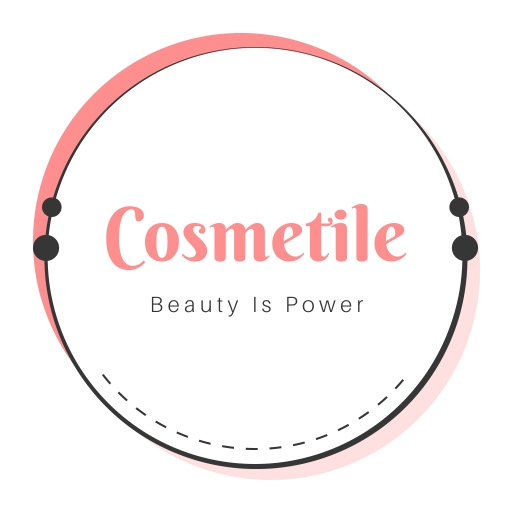 circular emblem cosmetics logo design template with stylish typography