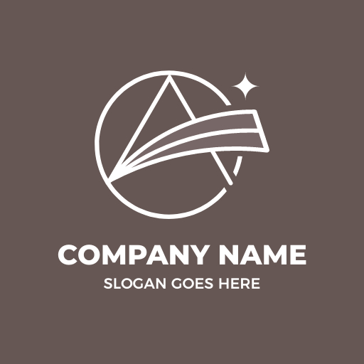 Minimalist 'a' Alphabet Logo Template With Geometric Circle Shape