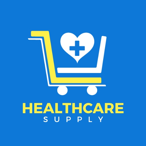 modern pharmacy logo design template with a cart icon