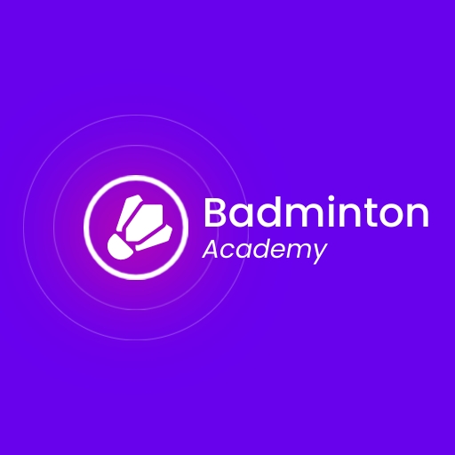 Neon Badminton Logo Featuring A Bold Shuttlecock Icon And Radiant Design
