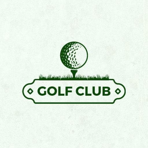 Classic Ball Golf Sports Logo