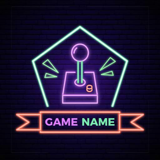 Gaming logo for blue polygon controller