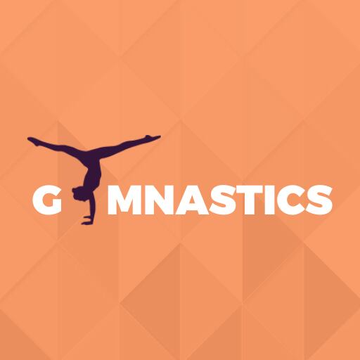 Abstract Gymnastics Logo Design Template