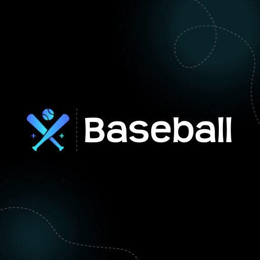 black shadow baseball logo design