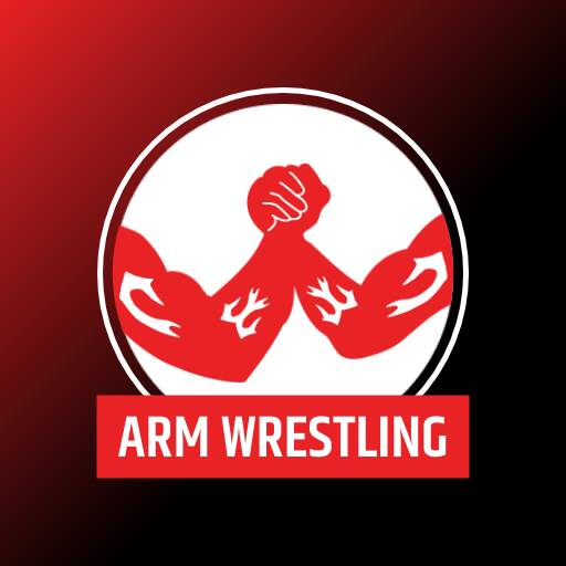 Circular Red Wrestling Logo