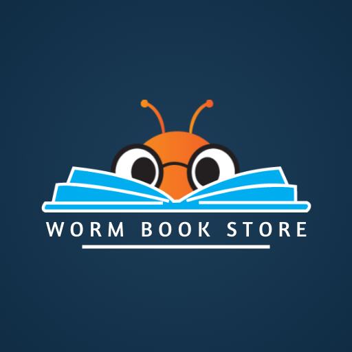 Creative blue book store logo