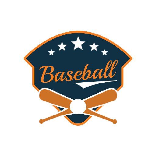green and yellow baseball logo design template