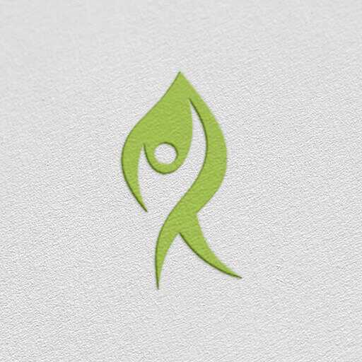 Simple green fish logo design