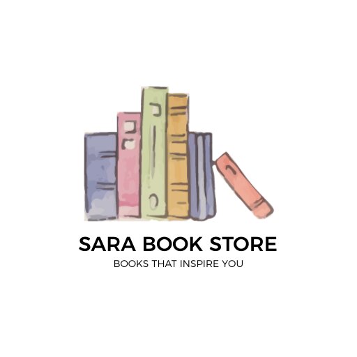 hand drawn style book store logo