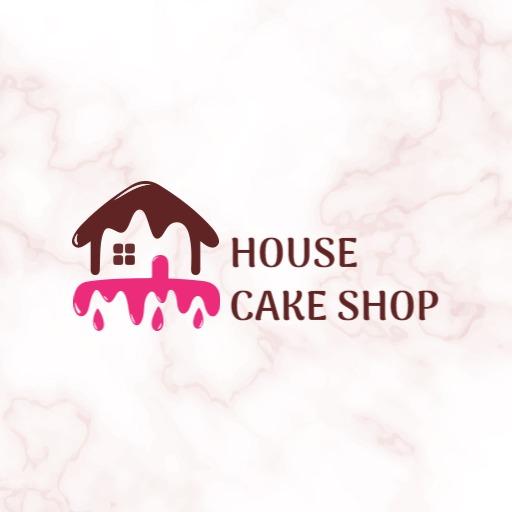 Brown home cake shop logo