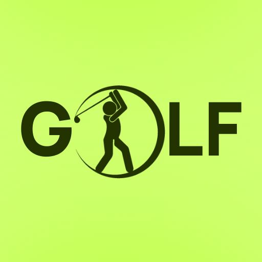 golf logo in radium green style