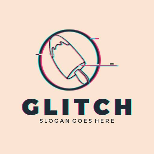 Smash Cartoon Ice Cream Logo Design Template