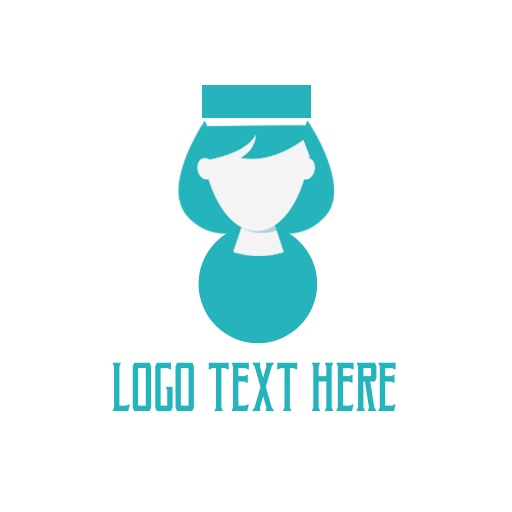nursing logo with blue girl