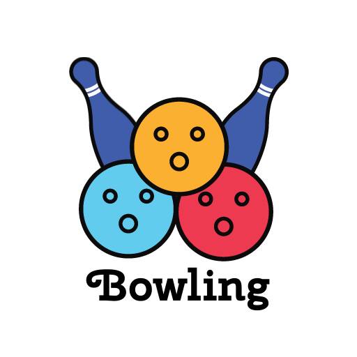 Bowling Logo in Colorful Vibrant Style 