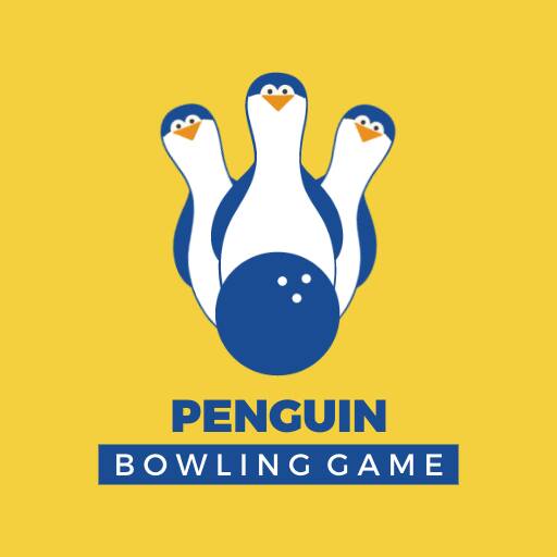 Yellow and Blue Bowling Logo Design