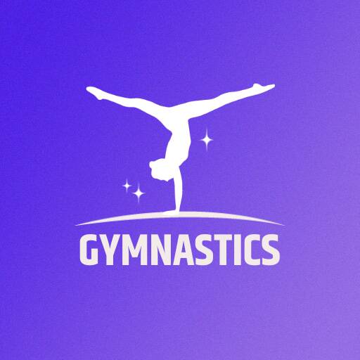 White Gymnastics Logo Design Template
