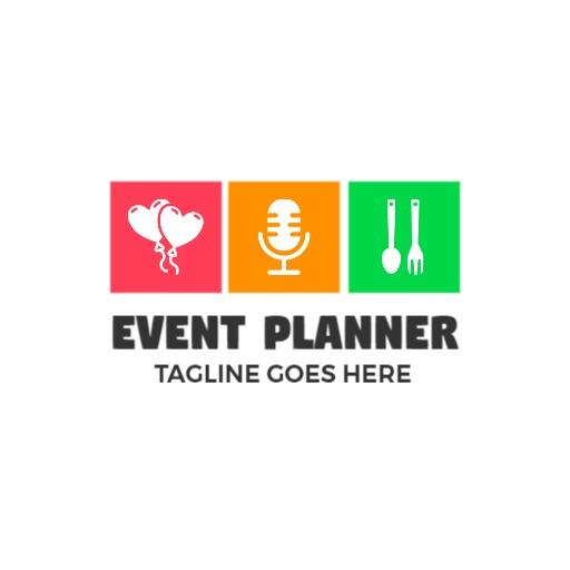 Event logo for pink green minimal planner