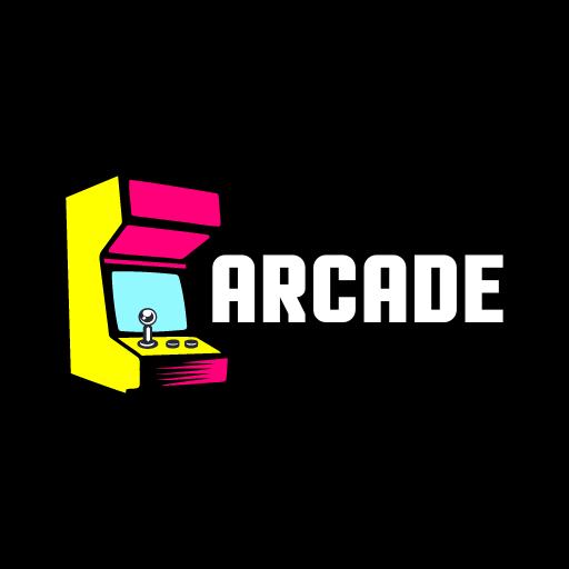 Video game logo for vibrant color block