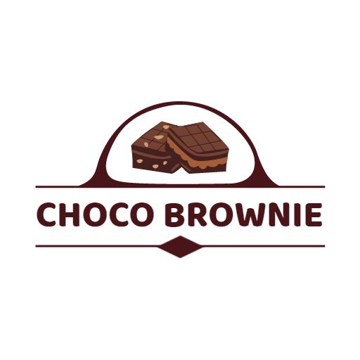 Modern dessert chocolate logo