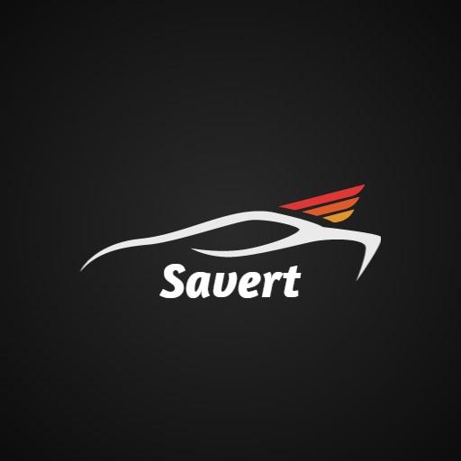 Sleek minimal black car logo