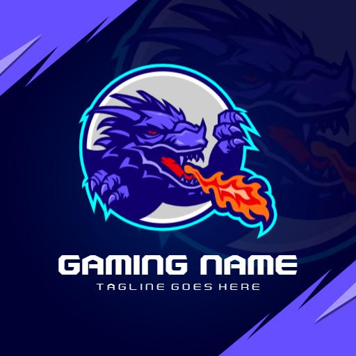 Dragon blue fire esports logo