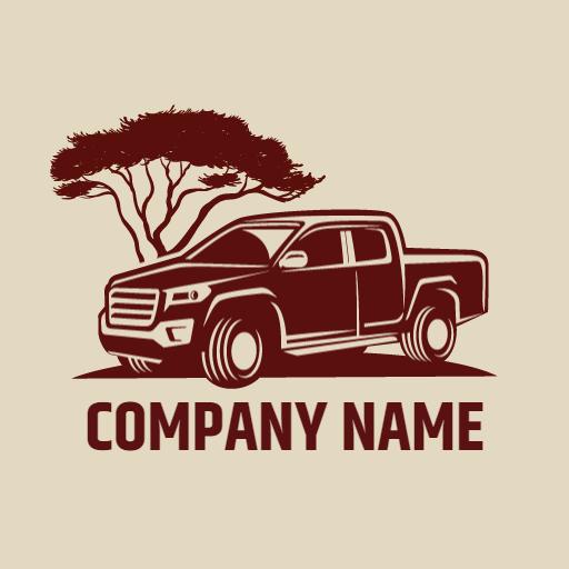Brown off road outdoor truck car logo
