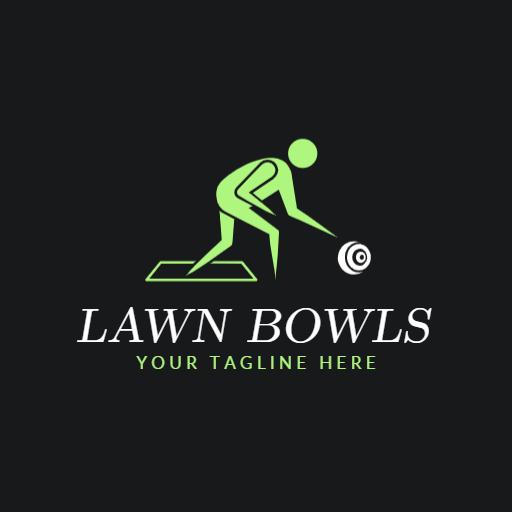 Green and Black Bowling Logo